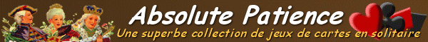 Absolute Patience est une superbe collection de 430 jeux de cartes en solitaire. Des patiences classiques comme Klondike, Freecell, Spider, Golf, et autres solitaires originaux  tlcharger gratuitement.